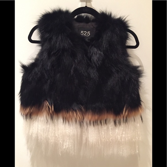 525 America Jackets & Blazers - Raccoon and Lamb Fur Vest